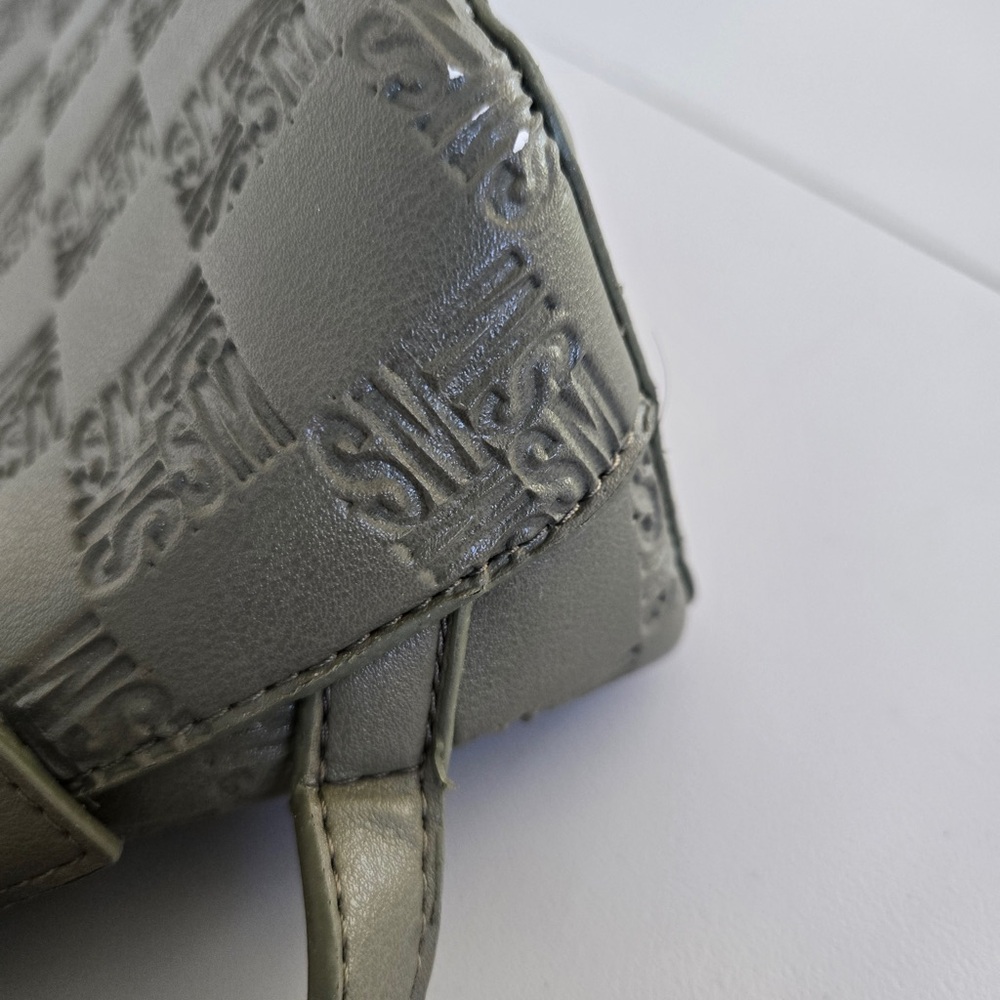 Steve Madden Olive Green Zip Top Minimalist Laptop / Computer Bag - Picture 5 of 11